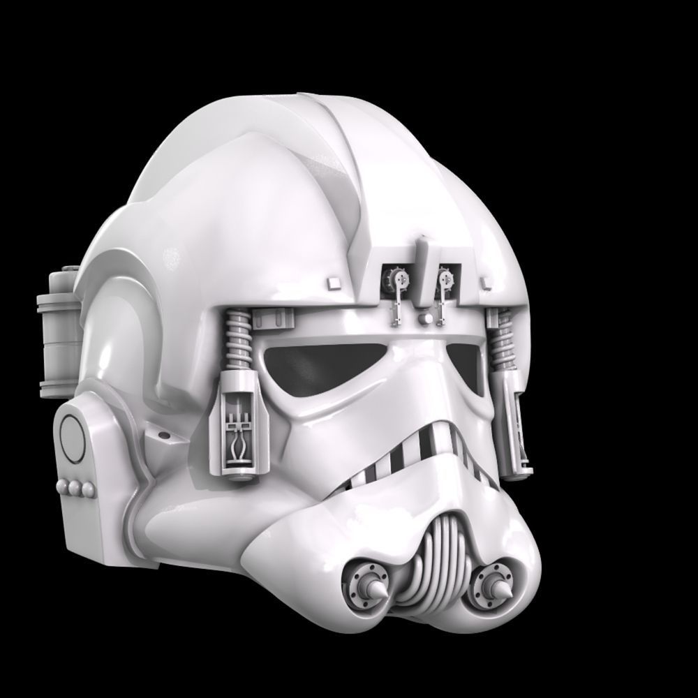 Sgtar Wars Empire Strick Back At-At driver 3D print model_6