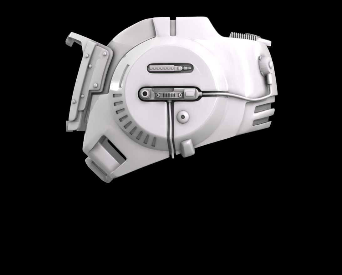 Star Wars Return of the Jedi B-wing pilote helmet 3D print model_2