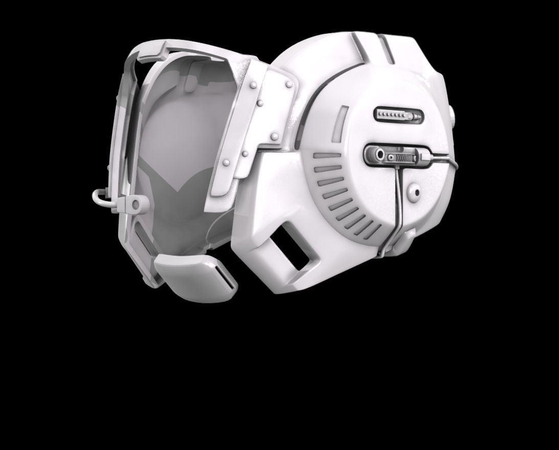 Star Wars Return of the Jedi B-wing pilote helmet 3D print model_1