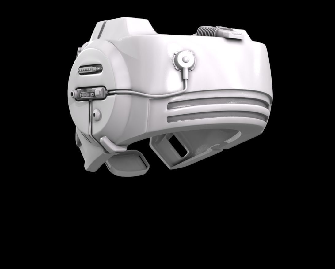 Star Wars Return of the Jedi B-wing pilote helmet 3D print model_3