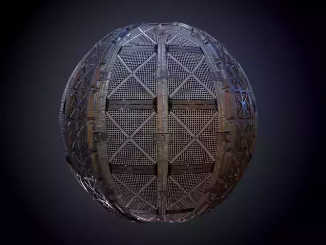 Sci-Fi Military Seamless PBR Texture 19 Texture