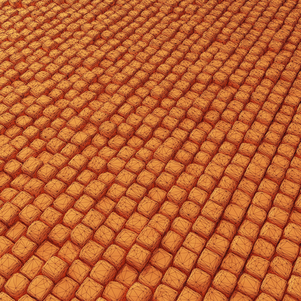 Paving old stone granite 3D model_6