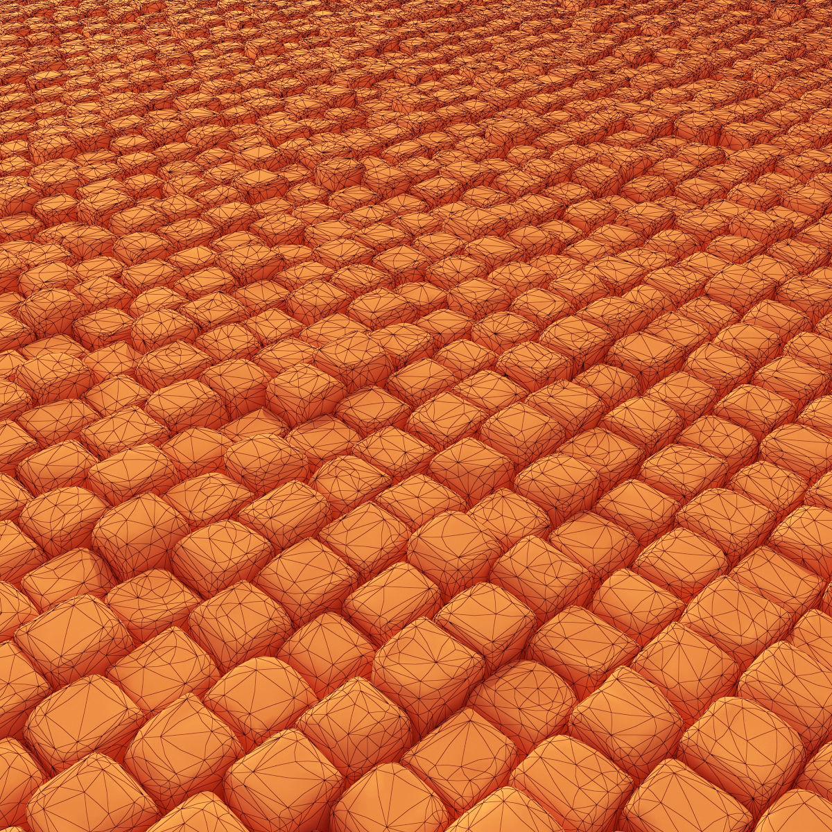 Paving old stone granite 3D model_5