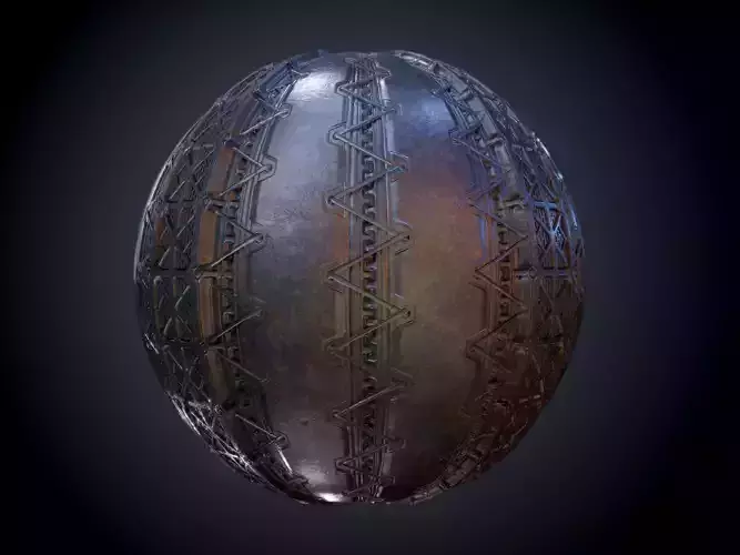 Sci-Fi Military Seamless PBR Texture 22