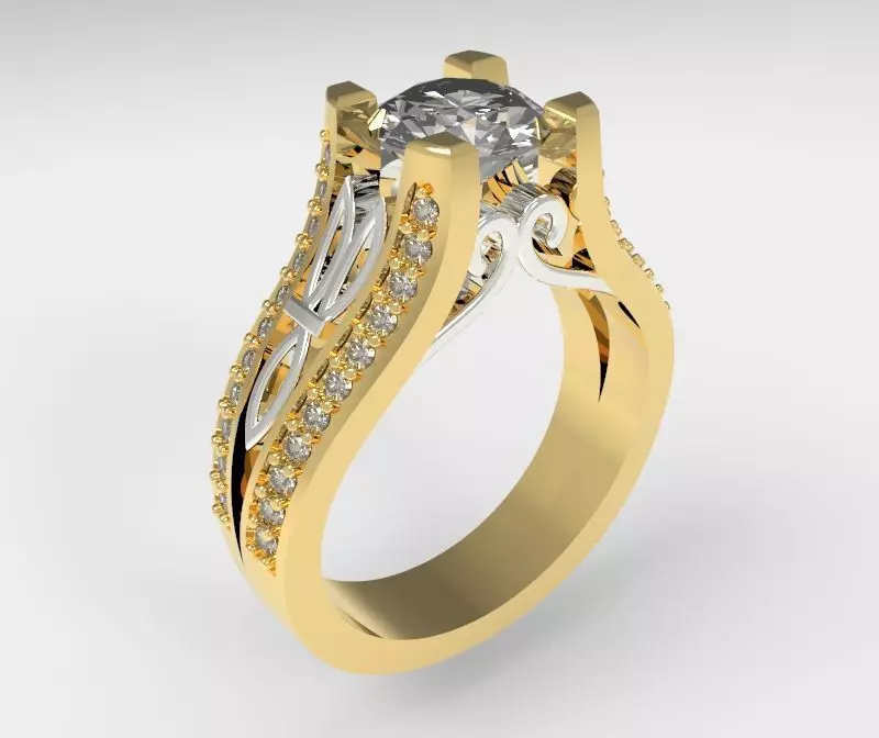 Model 134 Ring 3D print model