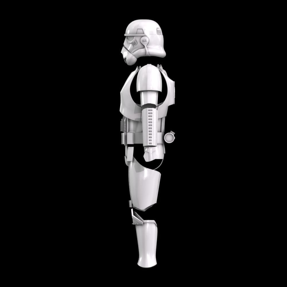 Star Wars Rogue One-Solo Stormtrooper Armor with Helmet 3D print model_2