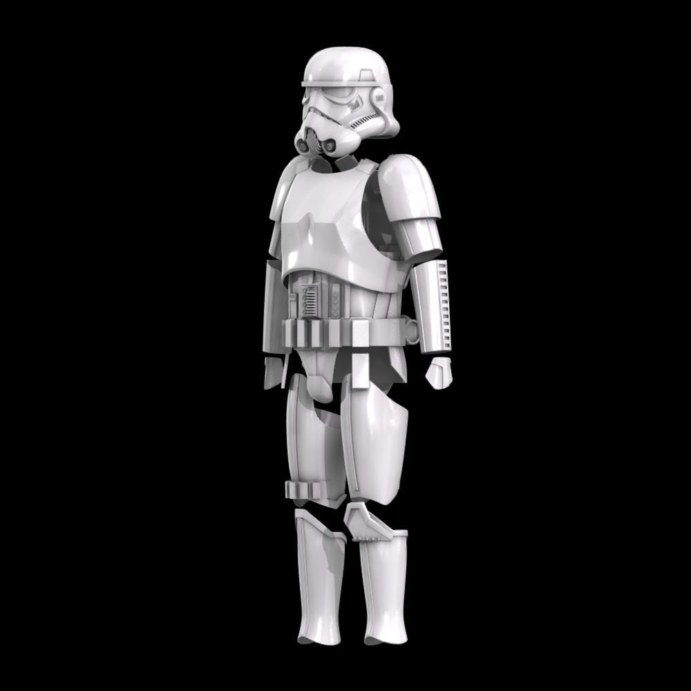 Star Wars Rogue One-Solo Stormtrooper Armor with Helmet 3D print model_1