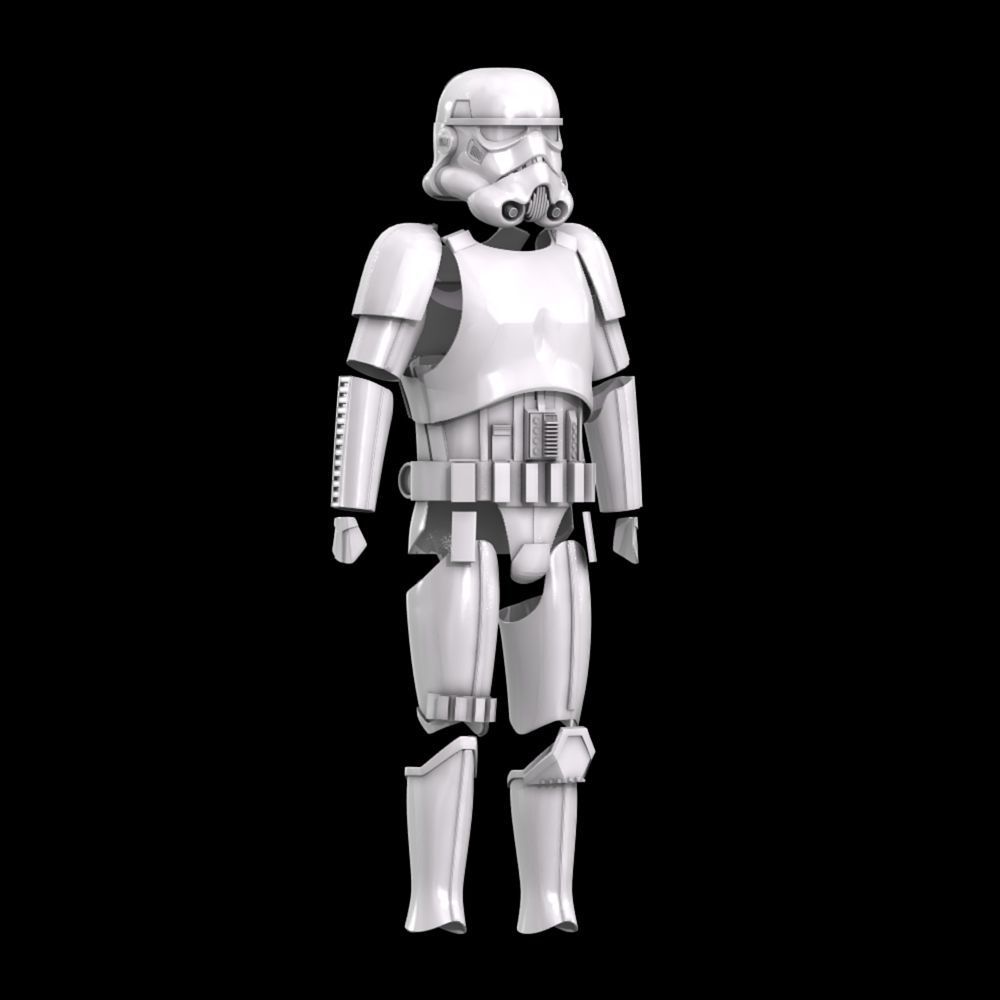 Star Wars Rogue One-Solo Stormtrooper Armor with Helmet 3D print model_6