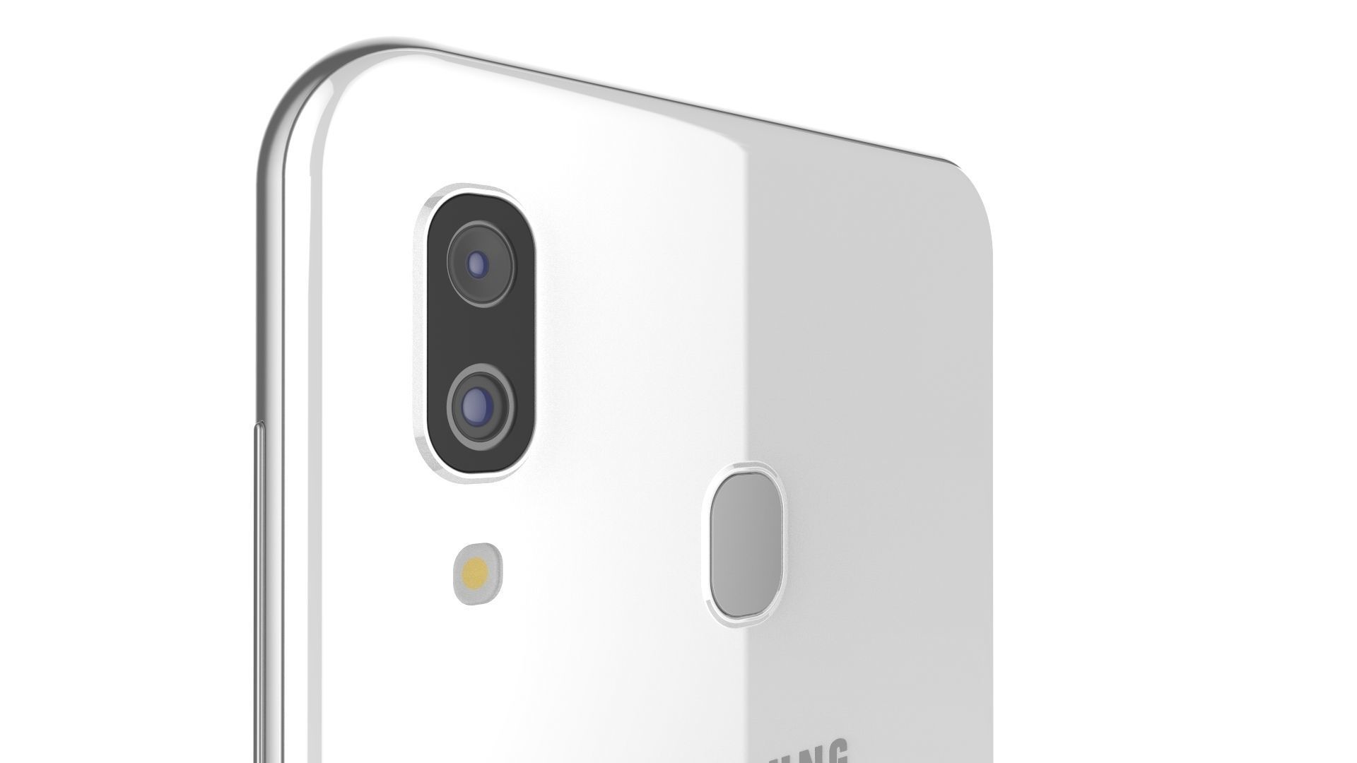 Samsung Galaxy A30 White 3D model_12