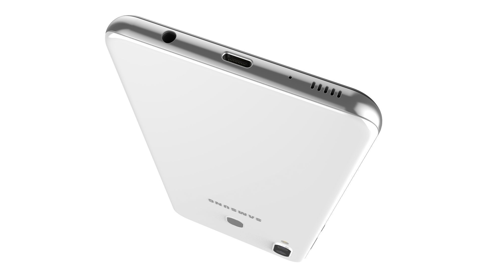 Samsung Galaxy A30 White 3D model_14