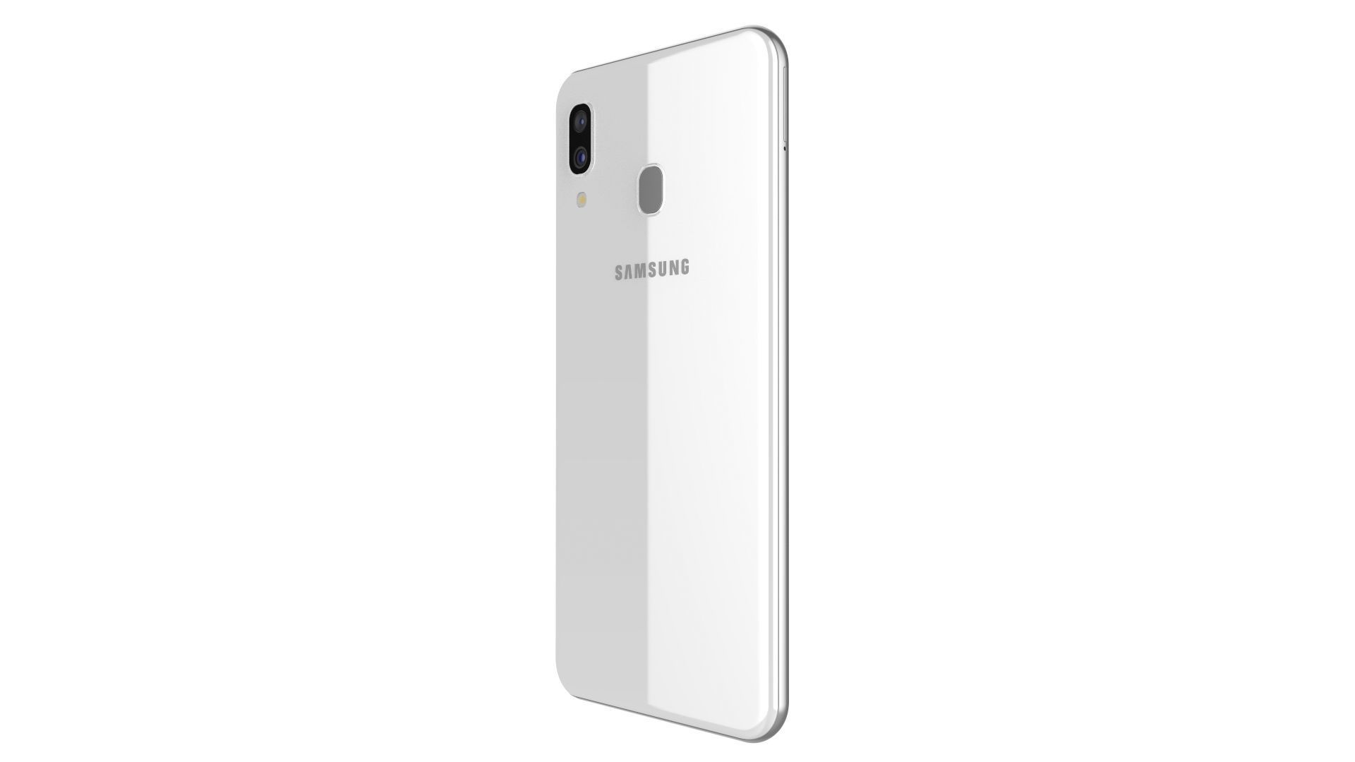 Samsung Galaxy A30 White 3D model_4