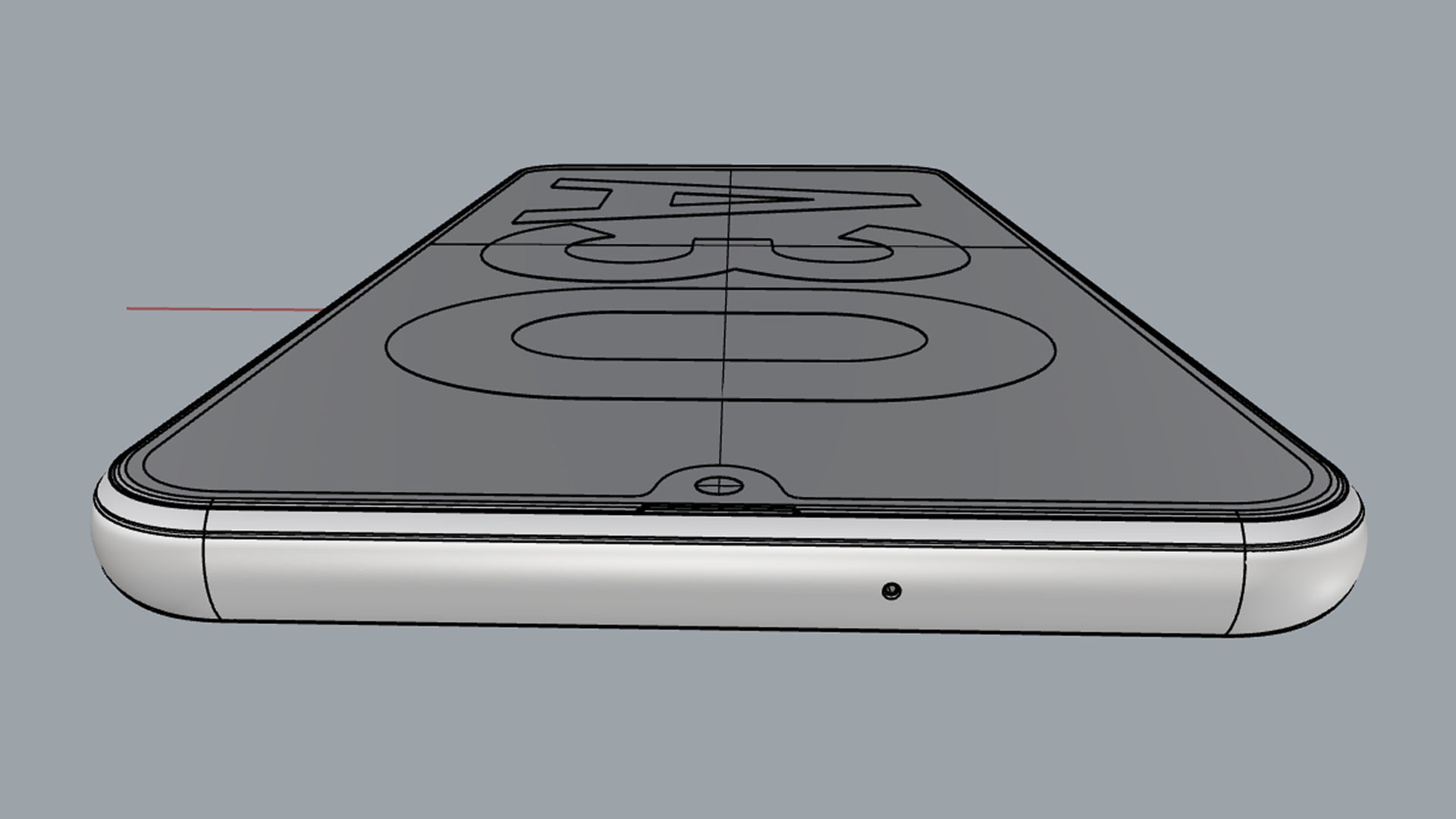 Samsung Galaxy A30 White 3D model_19