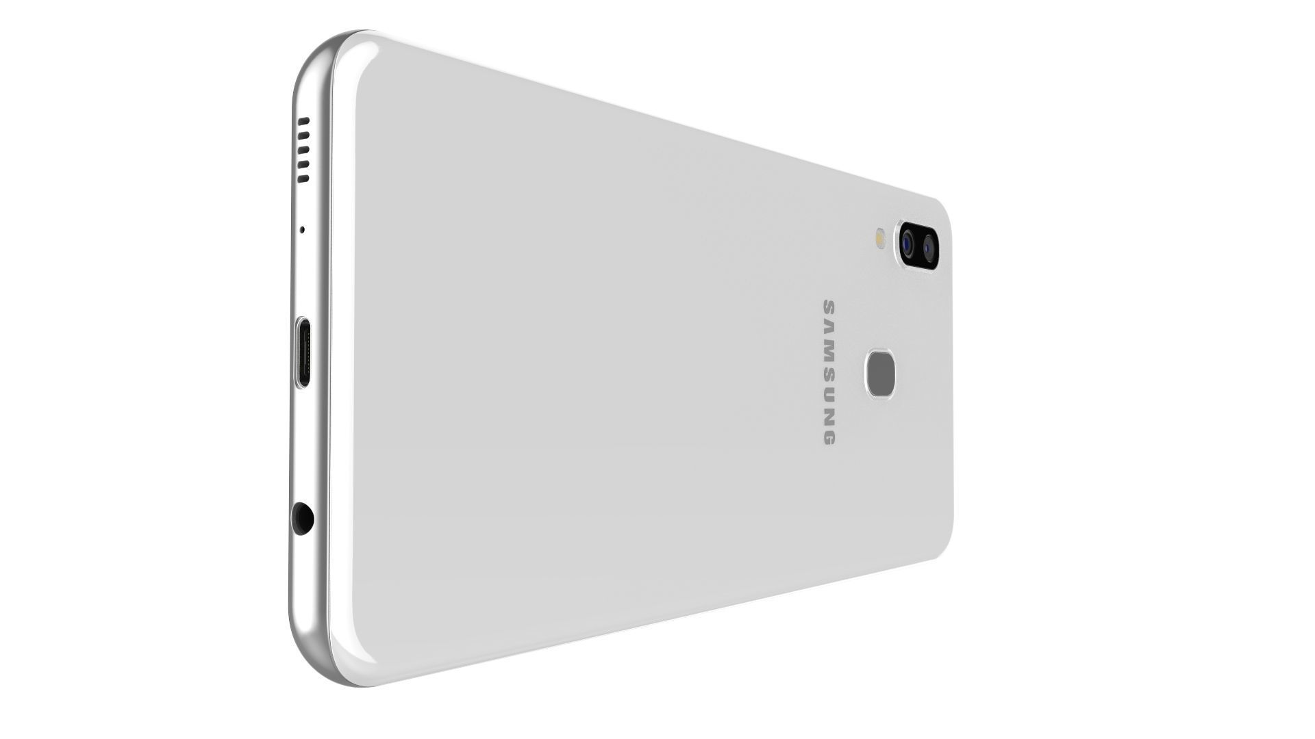 Samsung Galaxy A30 White 3D model_16