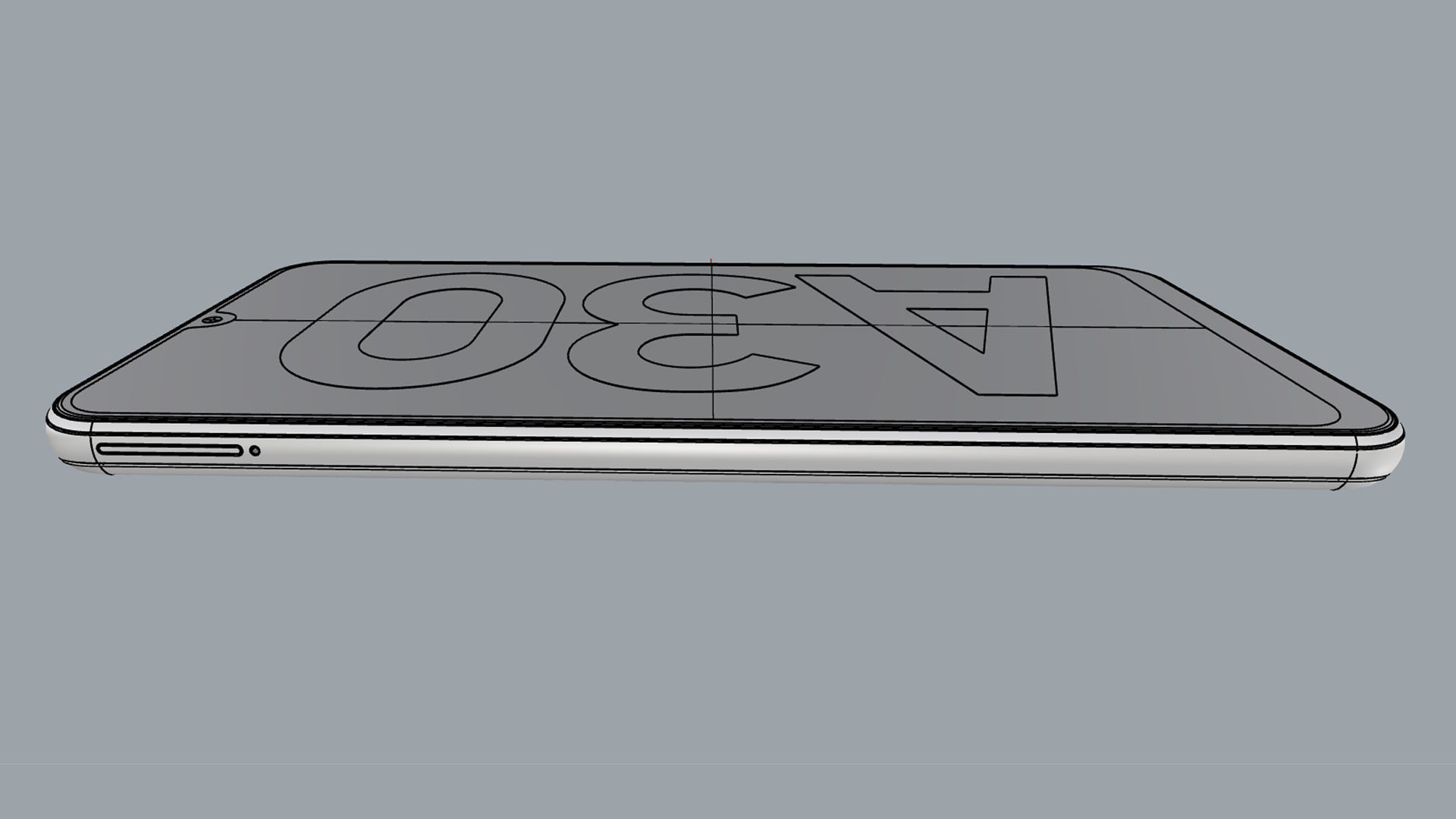 Samsung Galaxy A30 White 3D model_20