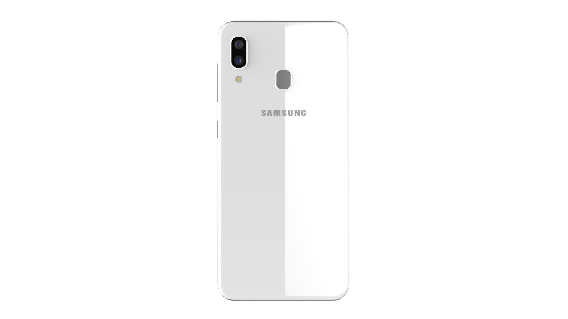 Samsung Galaxy A30 White 3D model_5