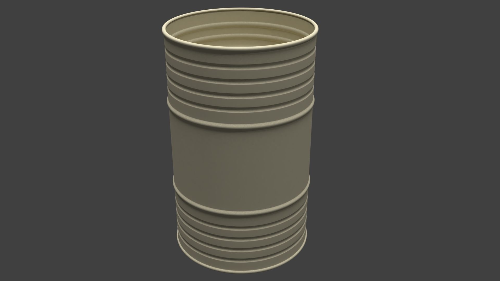 Chemical Old Barrel Low-poly 3D model_20