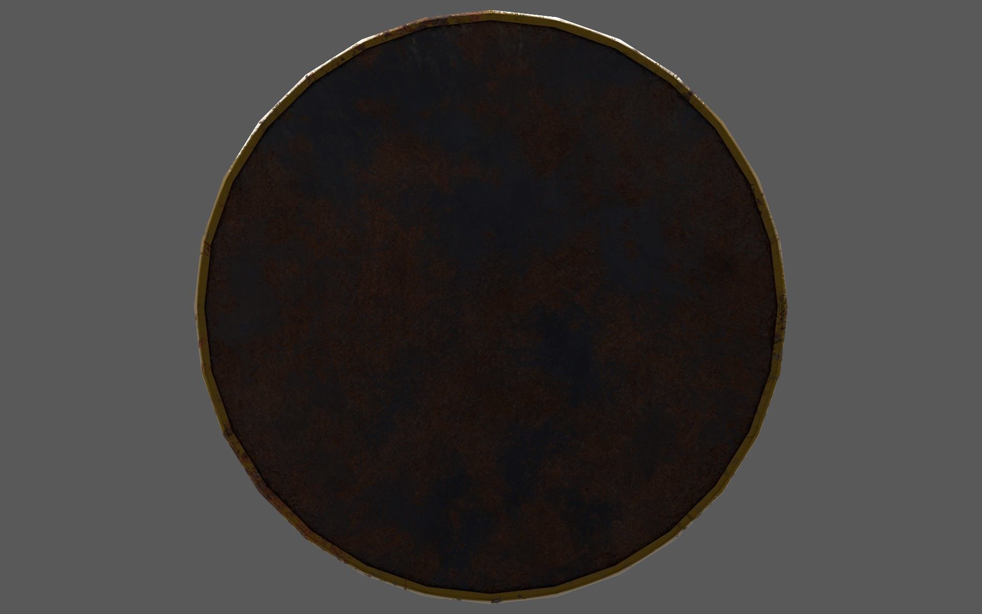 Chemical Old Barrel Low-poly 3D model_8