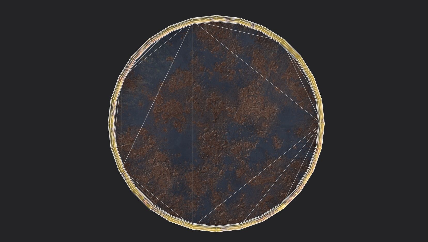 Chemical Old Barrel Low-poly 3D model_16