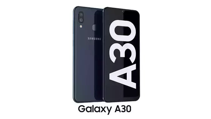 Samsung Galaxy A30 Black 3D model