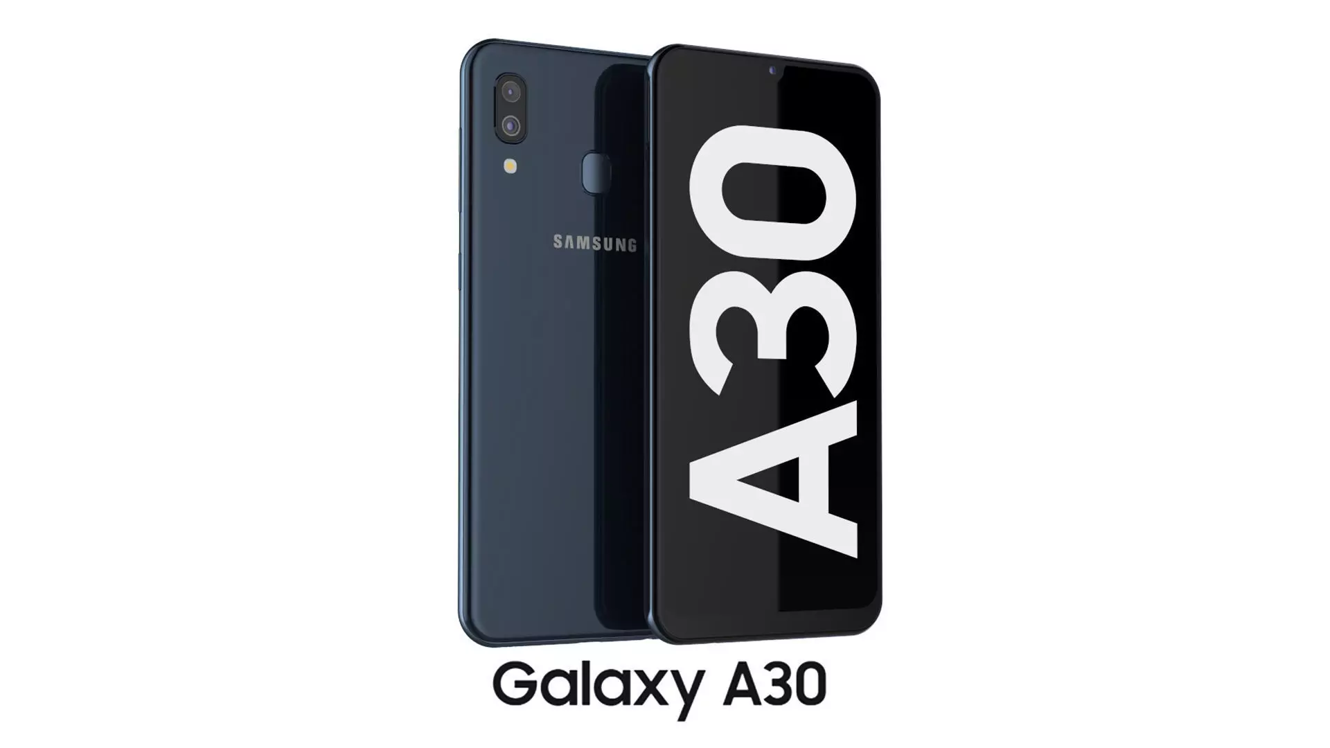 Samsung Galaxy A30 Black 3D model_0
