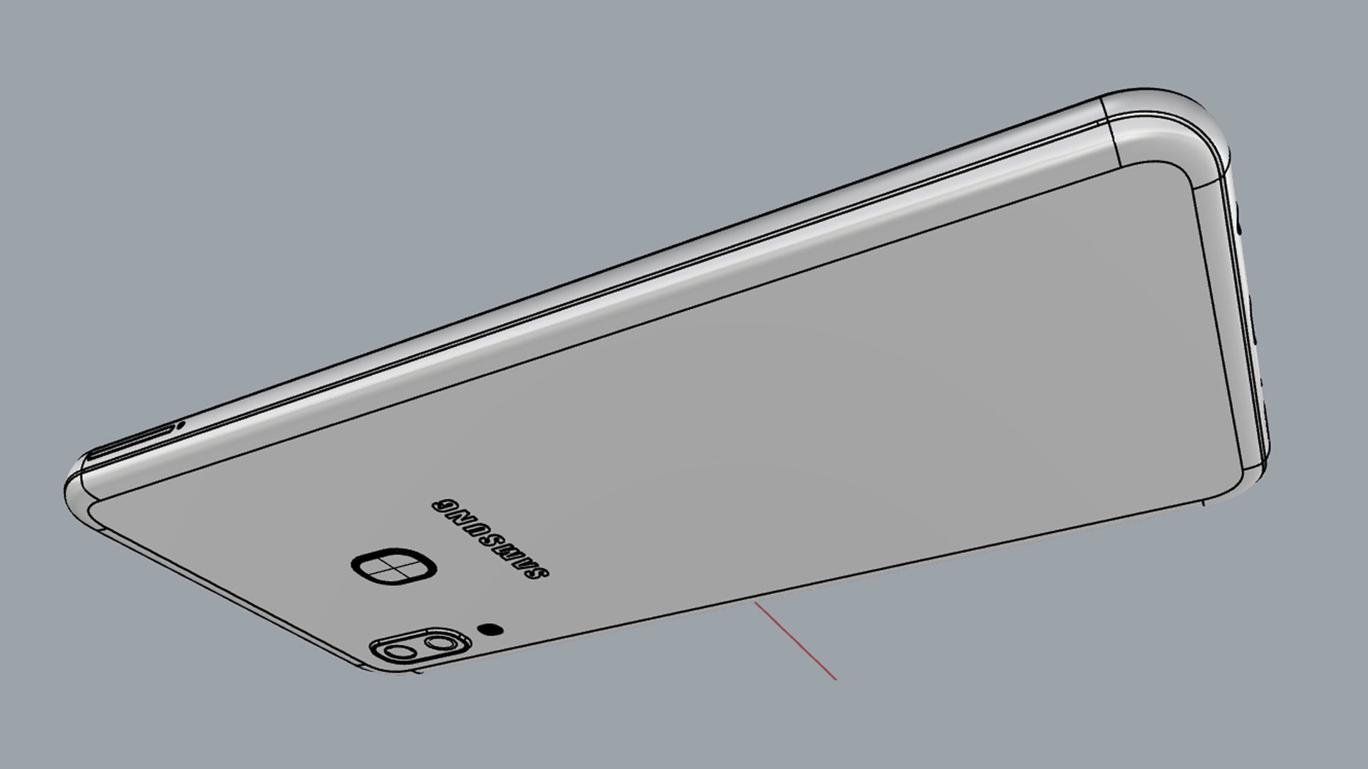 Samsung Galaxy A30 Black 3D model_21