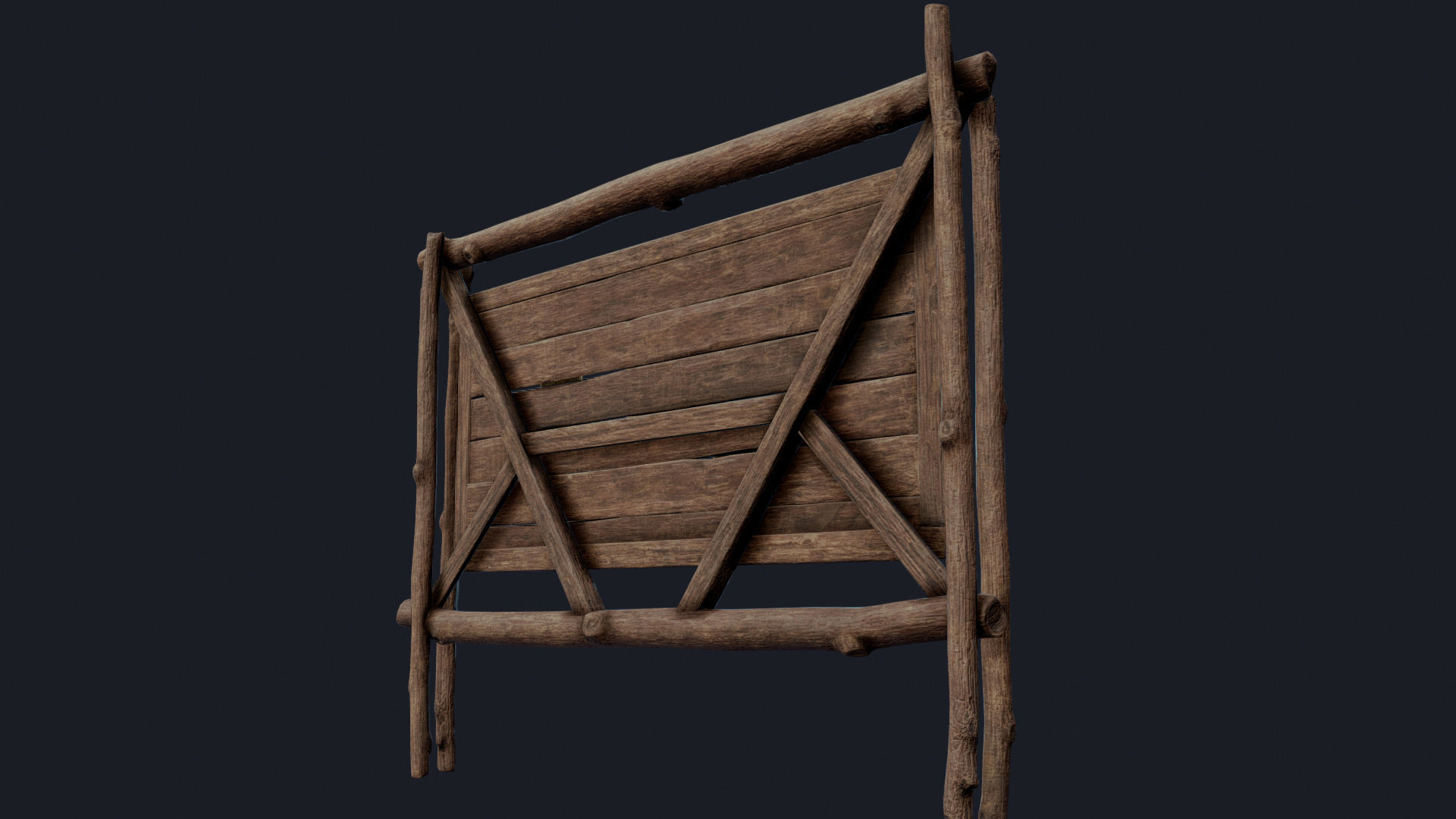 Quest Board Low-poly 3D model_10