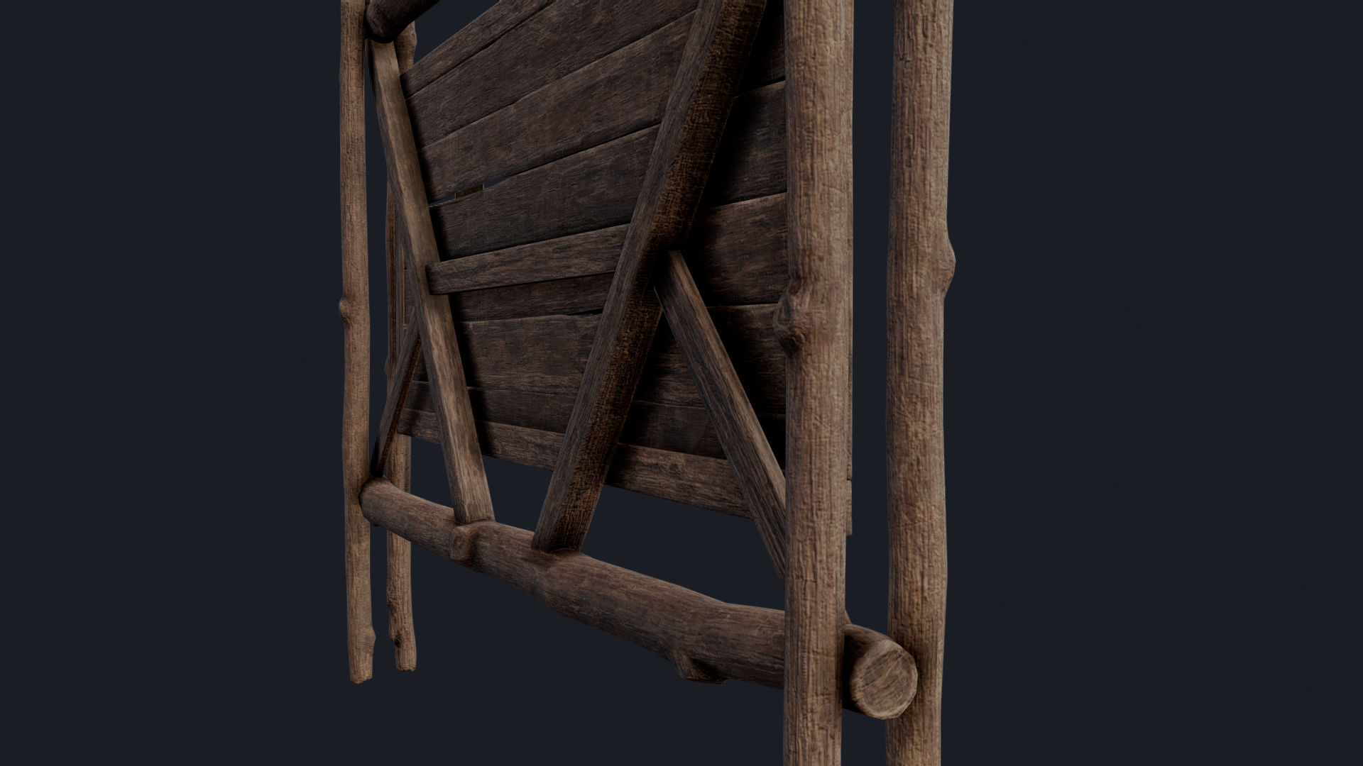 Quest Board Low-poly 3D model_7