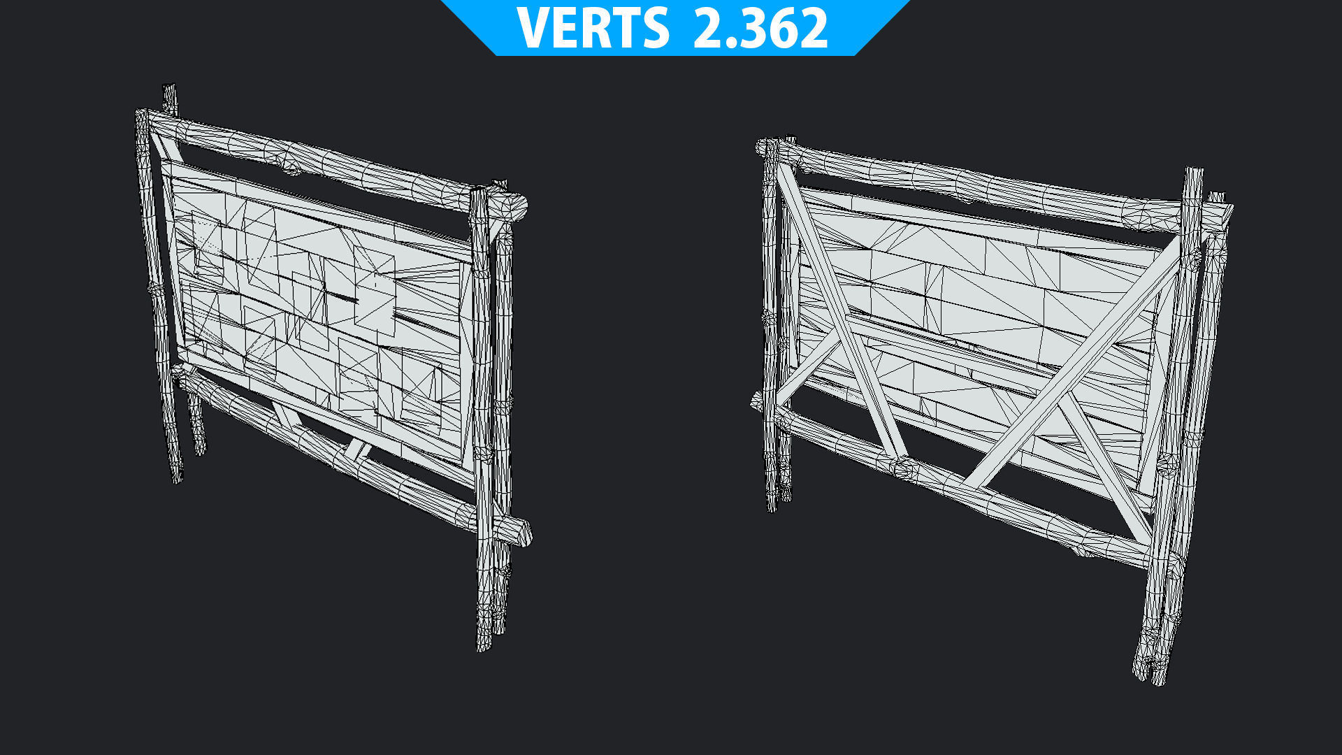 Quest Board Low-poly 3D model_22