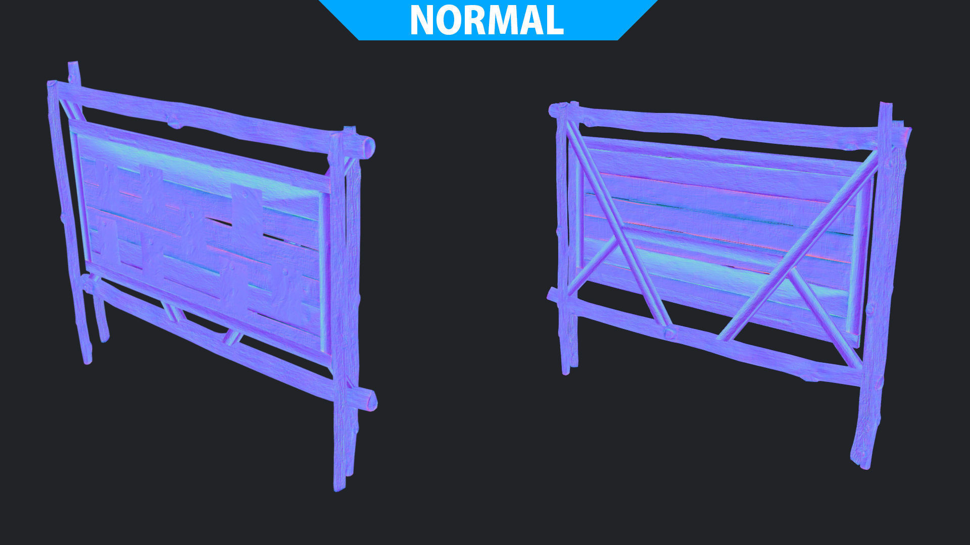 Quest Board Low-poly 3D model_19