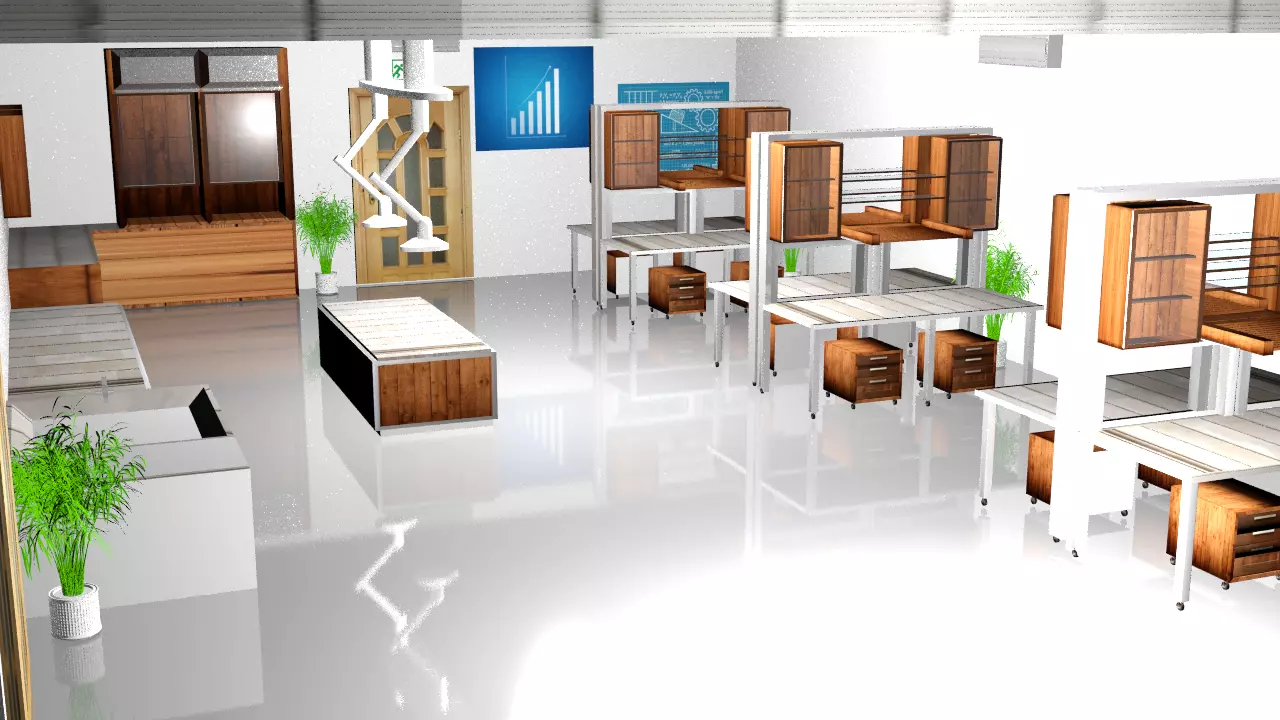 Laboratory Chemistry Lab 3D model_0