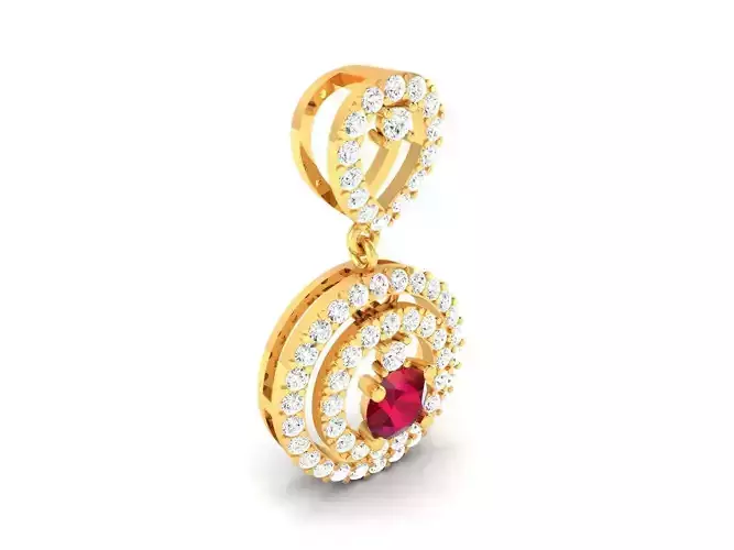 Women pendant 3dm render detail 3D print model