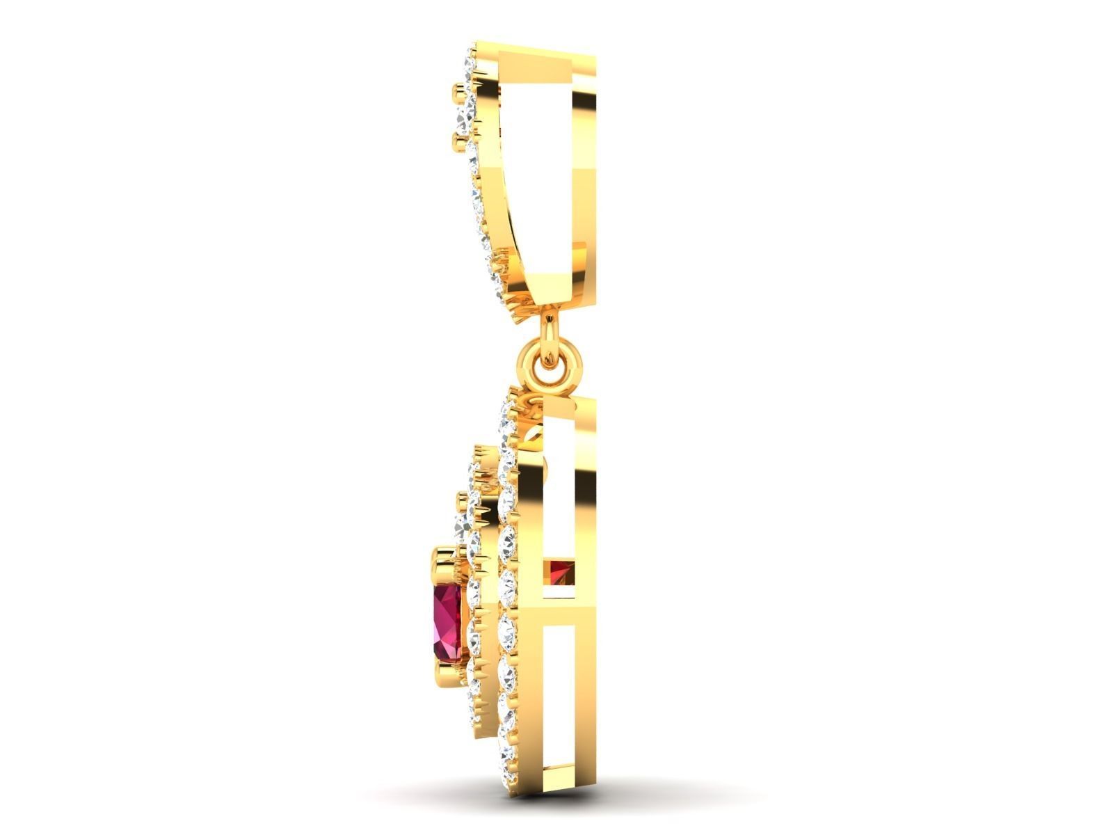 Women pendant 3dm render detail 3D print model 3D print model_5