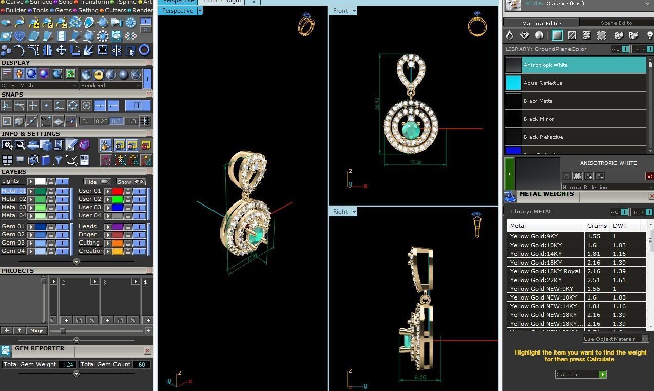 Women pendant 3dm render detail 3D print model 3D print model_6