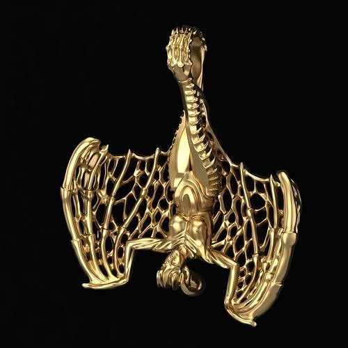 Pendant bat cyborg 3D print model