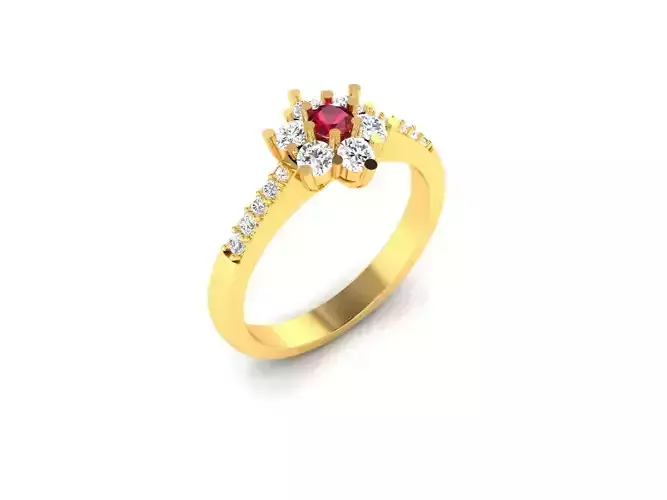 Women ring 3dm render detail 3D print model