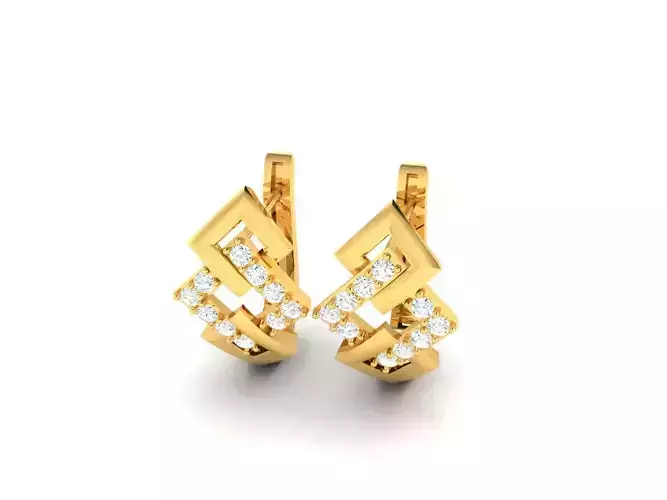 Women earrings 3dm render detail 3D print model