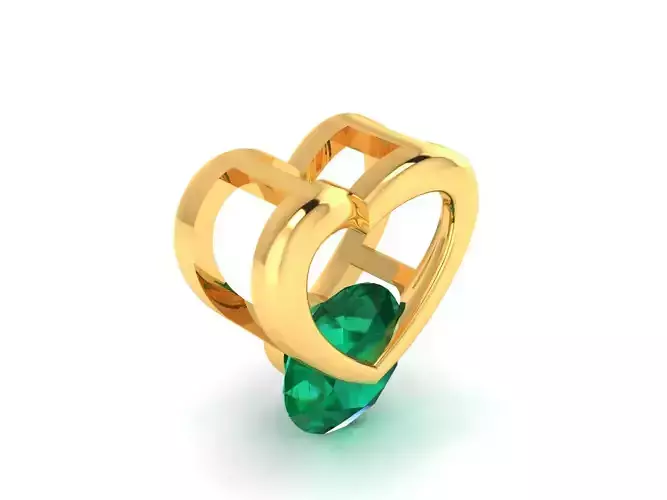 Women heart pendant 3dm render detail 3D print model 3D print model
