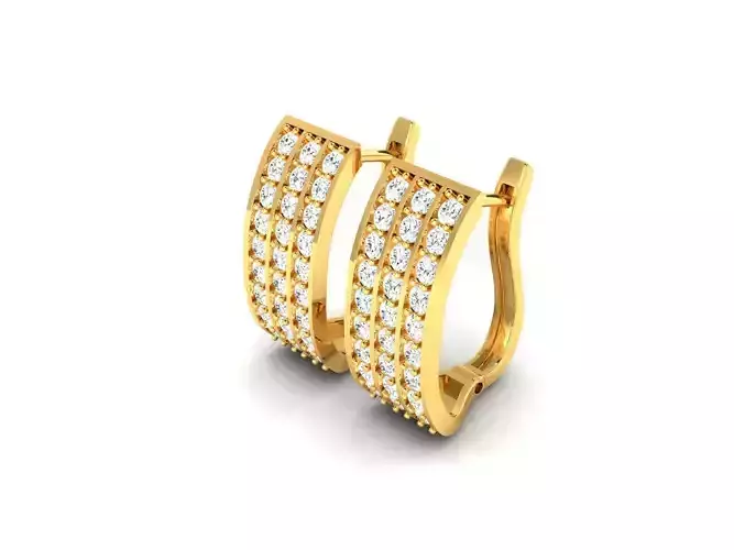 Women earrings 3dm render detail 3D print model