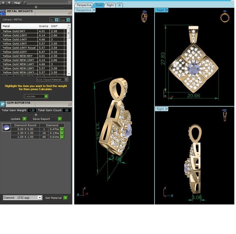 Women pendant 3dm render detail 3D print model 3D print model_6