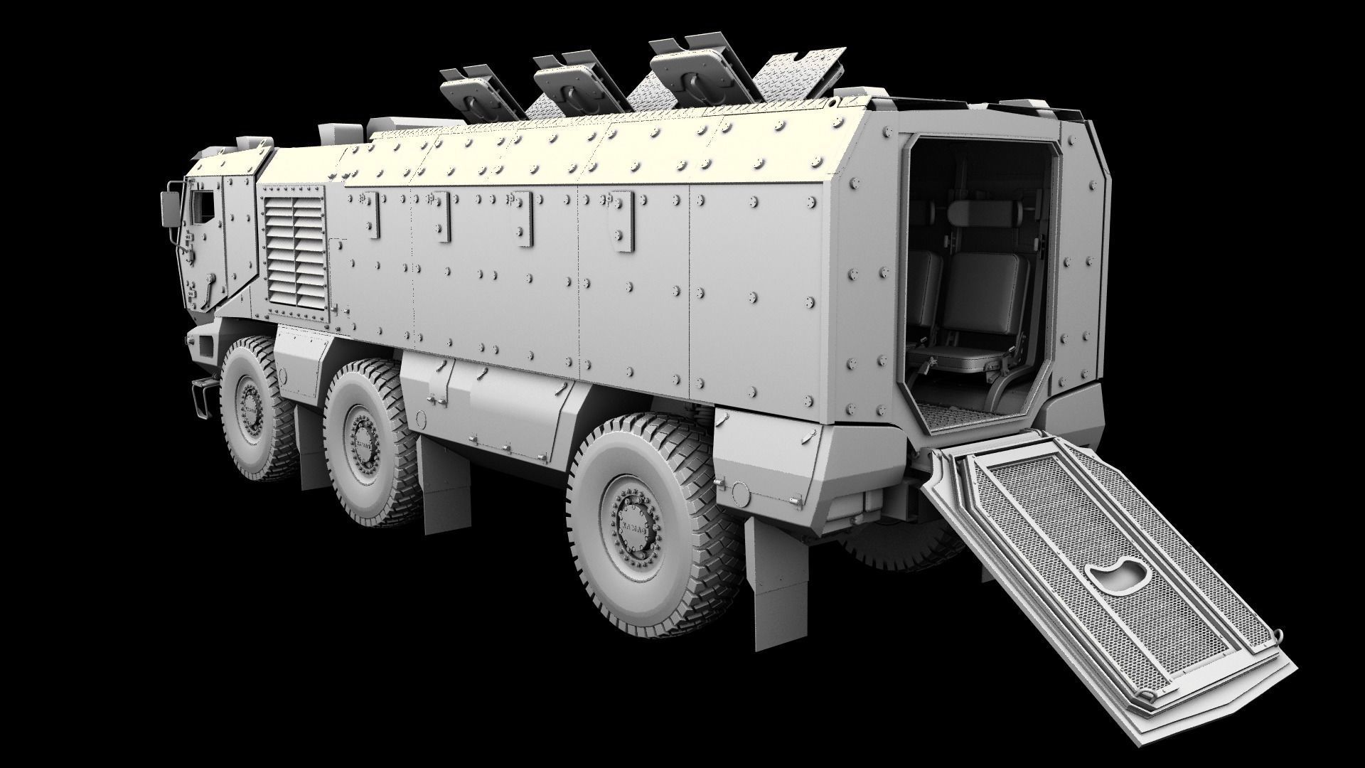 Kamaz Typhoon Truck 3D model_9