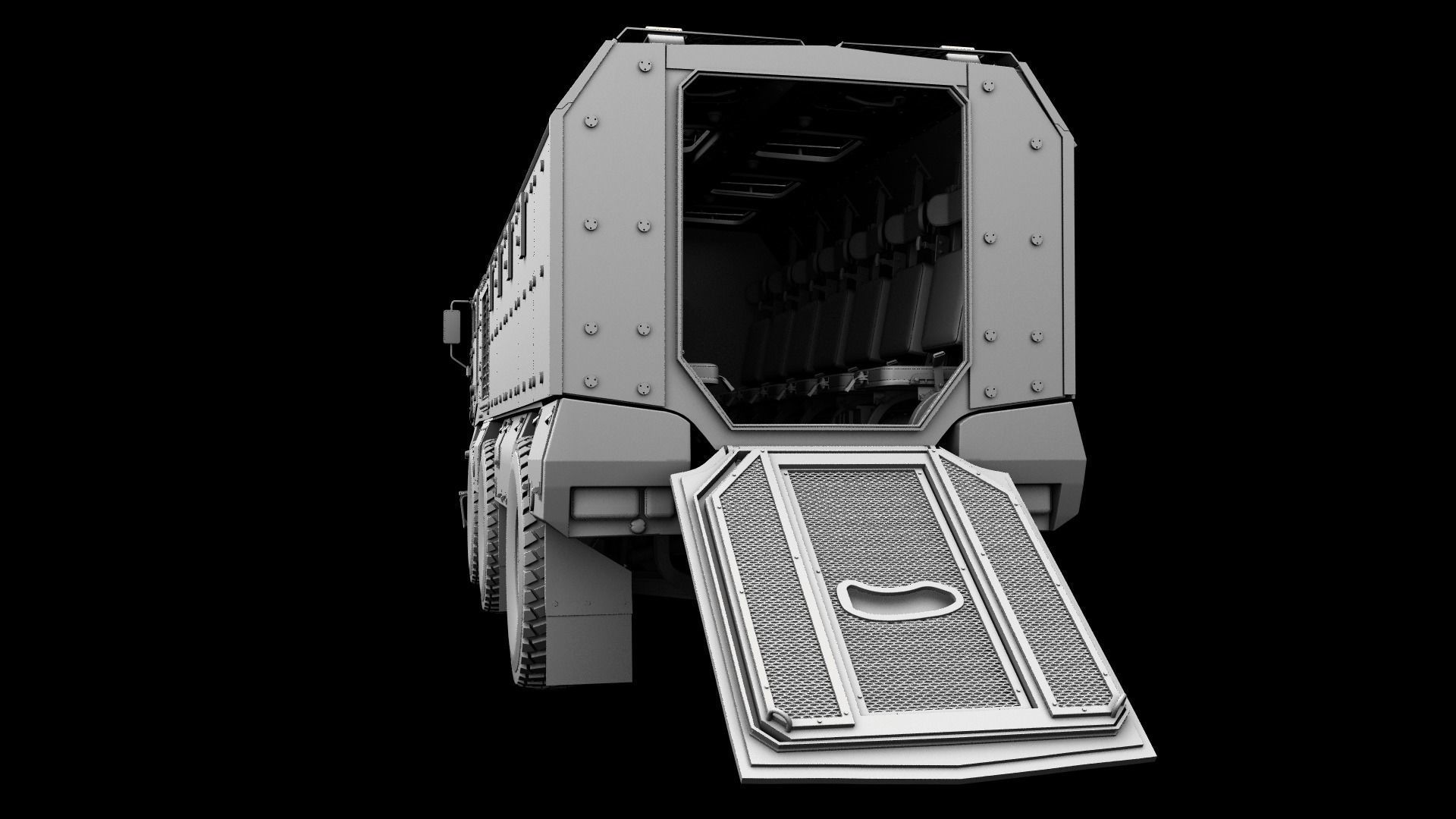 Kamaz Typhoon Truck 3D model_10