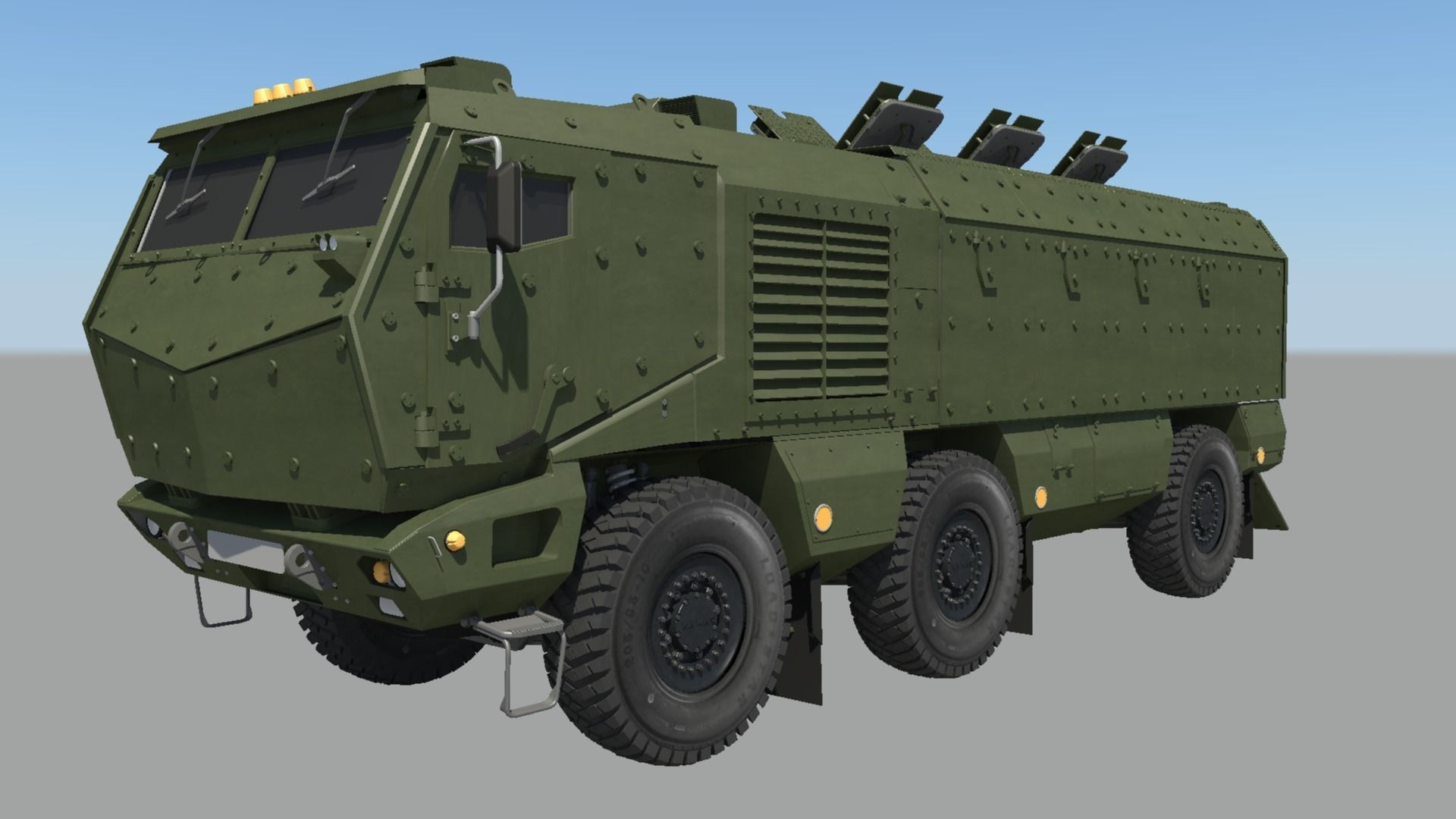 Kamaz Typhoon Truck 3D model_15