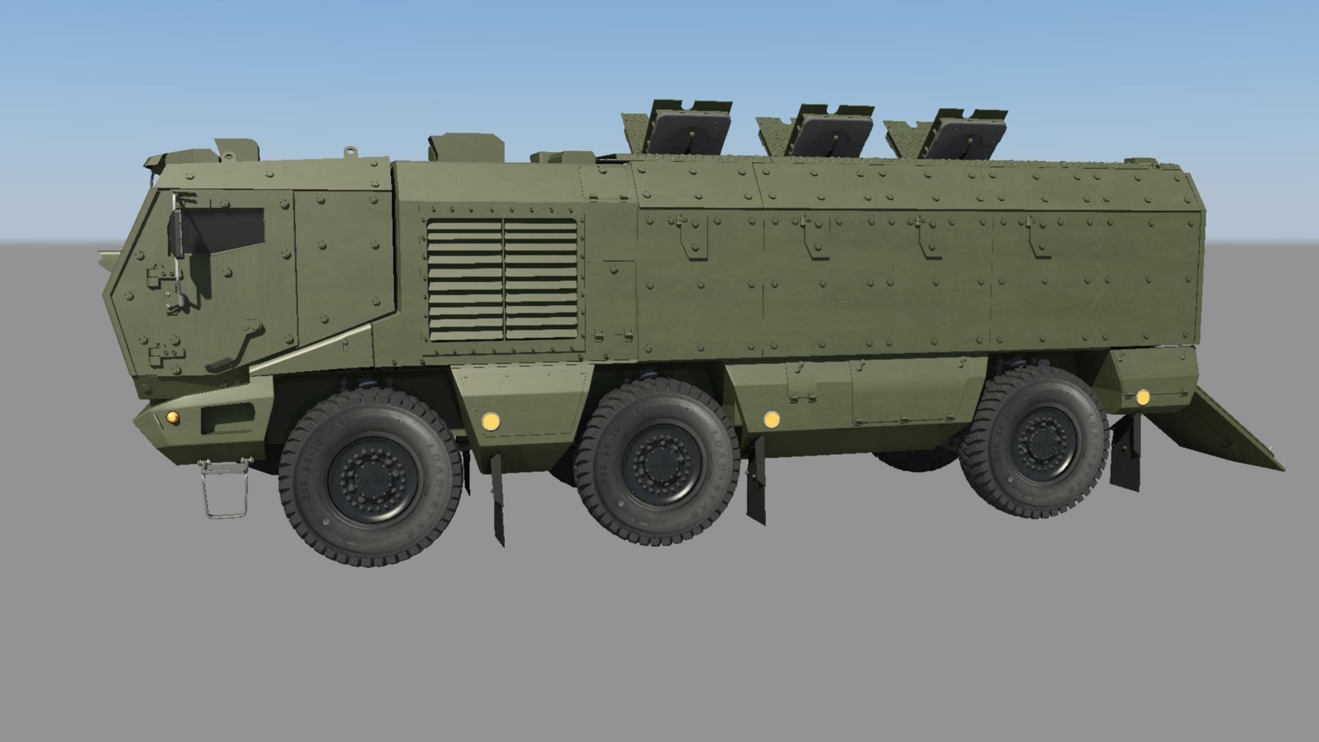 Kamaz Typhoon Truck 3D model_17