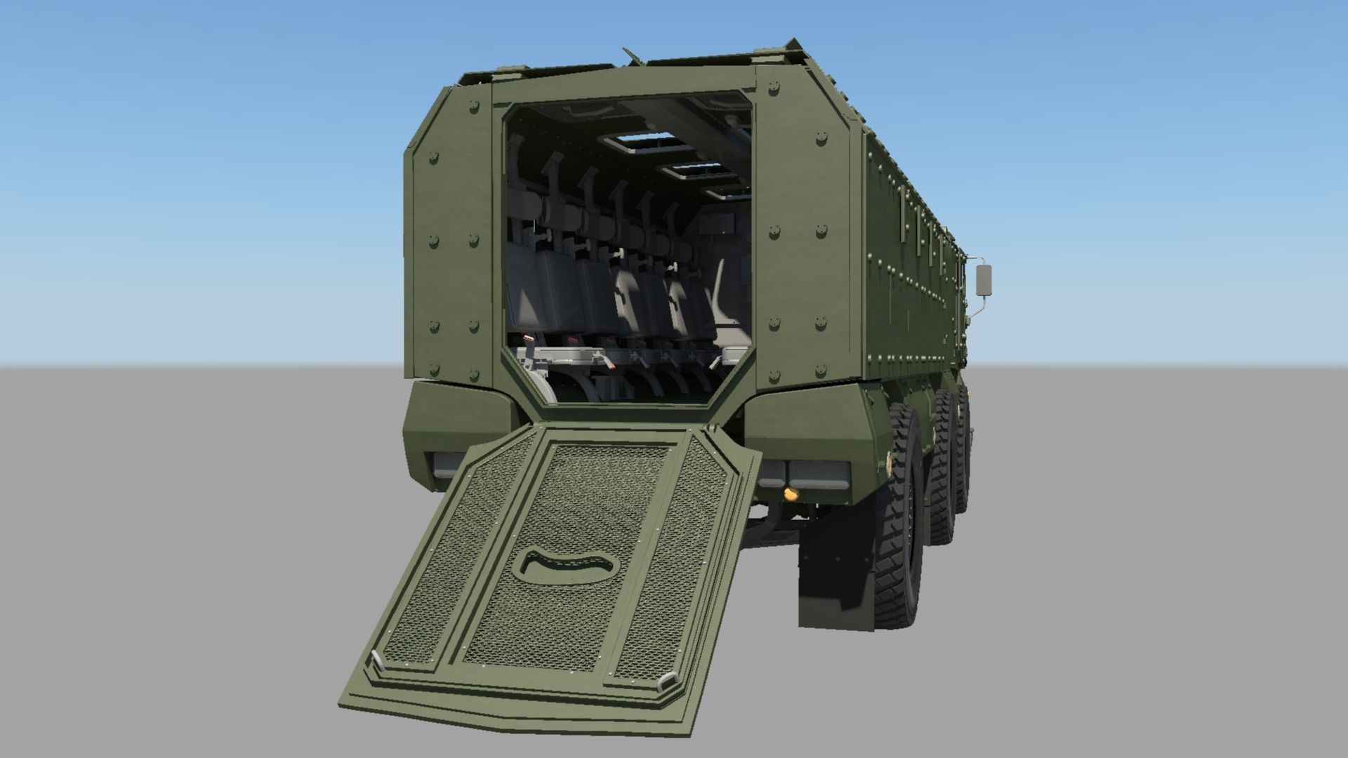 Kamaz Typhoon Truck 3D model_16