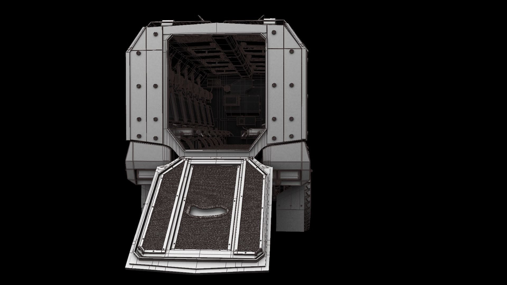 Kamaz Typhoon Truck 3D model_20