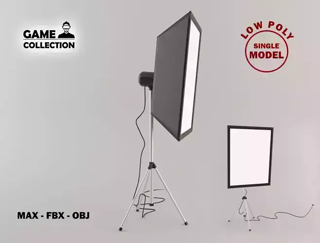 Photo studio Lamp 1 Lowpoly