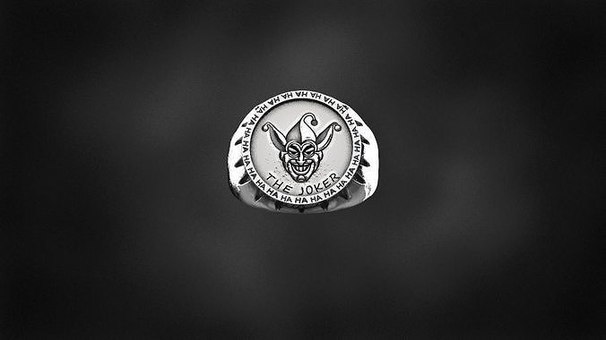 the joker ring for 3d printing 3D print model batman dc 3D print model
