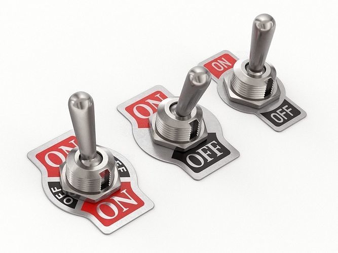 Toggle Switch 3D model