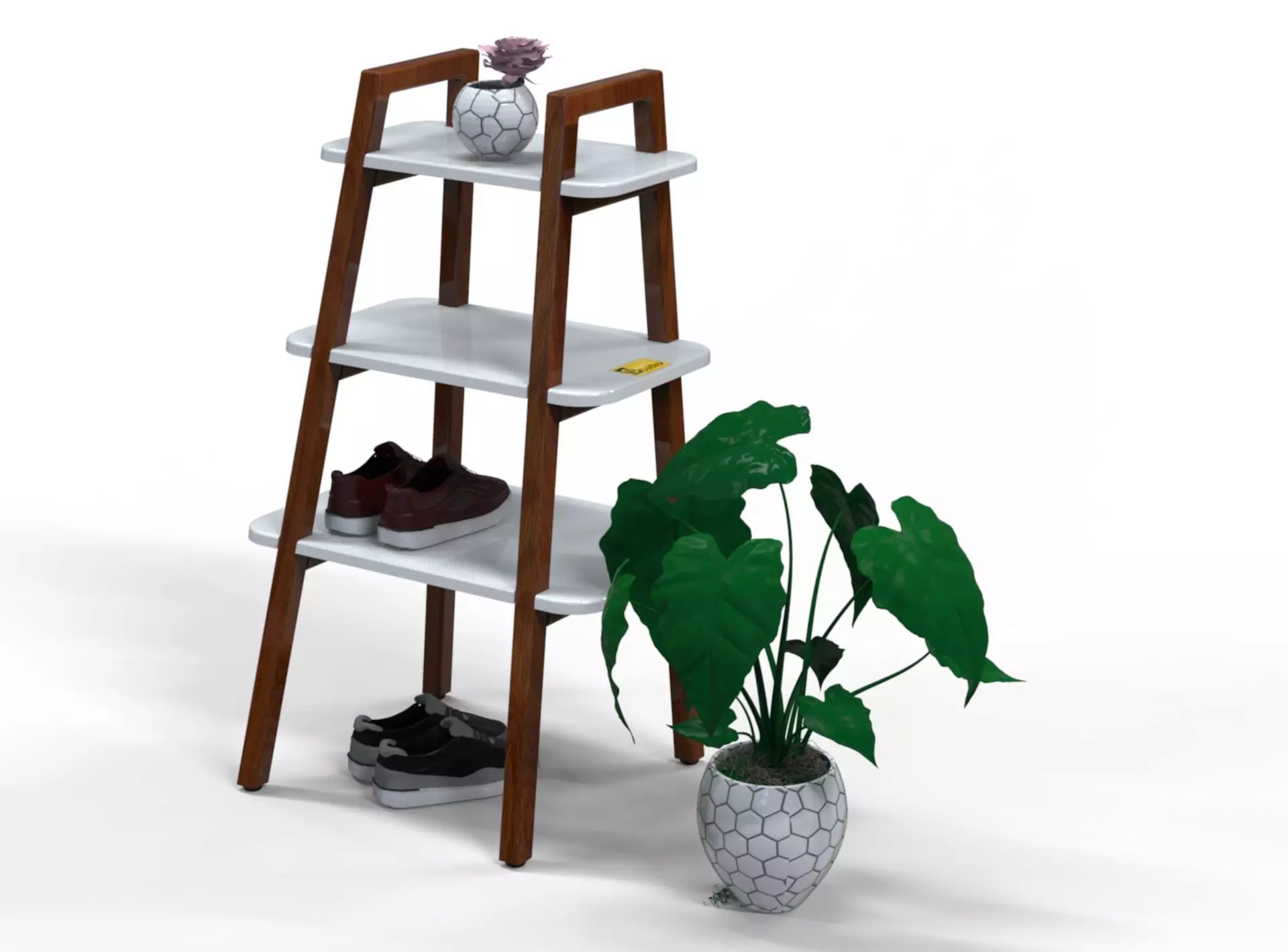 Stand Rack Low-poly 3D model