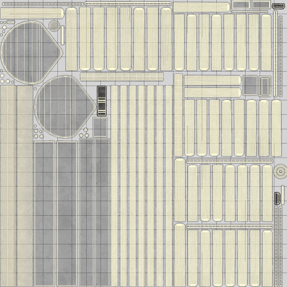 Security Turnstile Low-poly 3D model_7